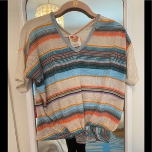 Girls Colorful Striped Top